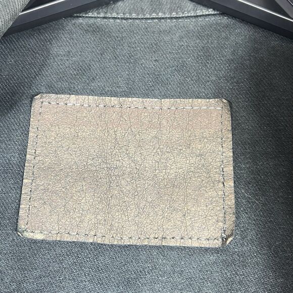 Vintage Wrangler Denim Jacket Jean Trucker Men’s Small Gray Cotton 90s Cowboy - Picture 13 of 15